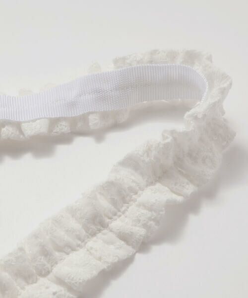 BeBe Petits Pois Vert / ベベ プチ ポワ ヴェール バッグ | 【店舗限定】【お揃い】花綿フリルレースバッグ | 詳細2