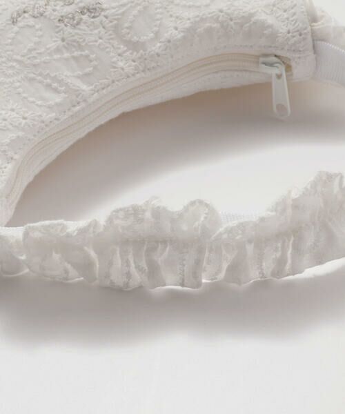 BeBe Petits Pois Vert / ベベ プチ ポワ ヴェール バッグ | 【店舗限定】【お揃い】花綿フリルレースバッグ | 詳細3