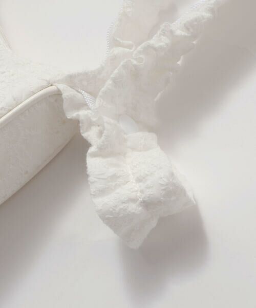 BeBe Petits Pois Vert / ベベ プチ ポワ ヴェール バッグ | 【店舗限定】【お揃い】花綿フリルレースバッグ | 詳細5