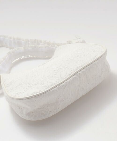 BeBe Petits Pois Vert / ベベ プチ ポワ ヴェール バッグ | 【店舗限定】【お揃い】花綿フリルレースバッグ | 詳細9