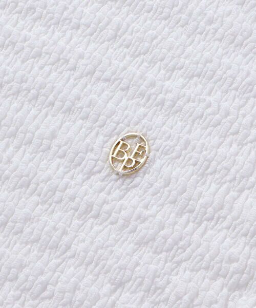 BeBe Petits Pois Vert / ベベ プチ ポワ ヴェール Tシャツ | 【店舗限定】シャーリング裾レーストップス(95~160cm)<br> | 詳細4