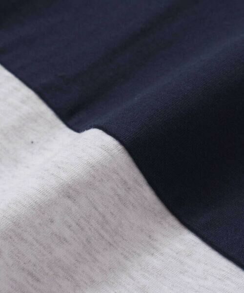 BeBe Petits Pois Vert / ベベ プチ ポワ ヴェール Tシャツ | 【店舗限定】アシメトリー配色ロゴプリント天竺半袖Tシャツ(95~150cm) | 詳細11