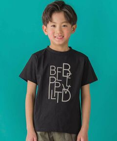 BeBe Petits Pois Vert / ベベ プチ ポワ ヴェール Tシャツ | 【店舗限定】立体プリントロゴ天竺半袖Tシャツ(95~160cm)