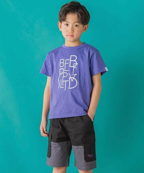 BeBe Petits Pois Vert / ベベ プチ ポワ ヴェール Tシャツ | 【店舗限定】立体プリントロゴ天竺半袖Tシャツ(95~160cm) | 詳細7