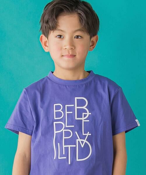 BeBe Petits Pois Vert / ベベ プチ ポワ ヴェール Tシャツ | 【店舗限定】立体プリントロゴ天竺半袖Tシャツ(95~160cm) | 詳細8