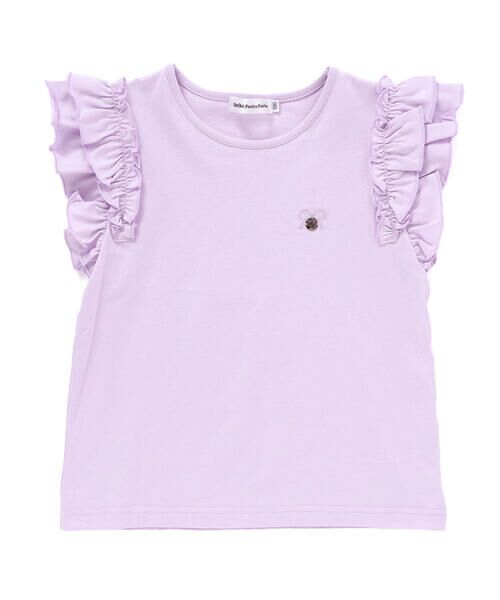 BeBe Petits Pois Vert / ベベ プチ ポワ ヴェール Tシャツ | 【店舗限定】フリルレイヤードノースリーブTシャツ(95~150cm) | 詳細7