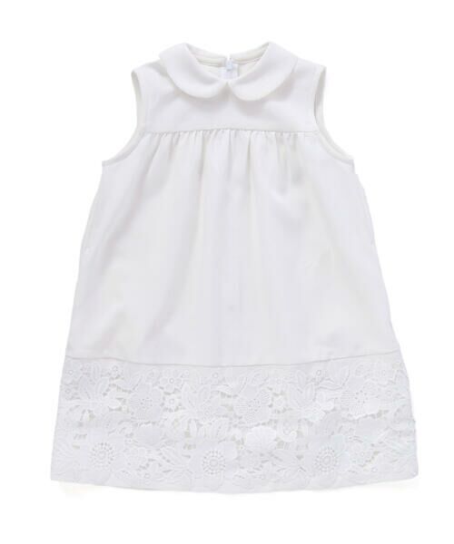 BeBe Petits Pois Vert / ベベ プチ ポワ ヴェール ミニ丈・ひざ丈ワンピース | 裾レース襟付きワンピース(95~150cm) | 詳細4