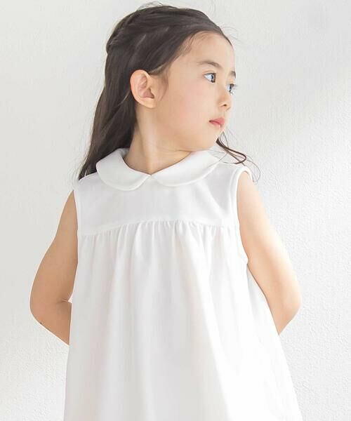 BeBe Petits Pois Vert / ベベ プチ ポワ ヴェール ミニ丈・ひざ丈ワンピース | 裾レース襟付きワンピース(95~150cm) | 詳細2