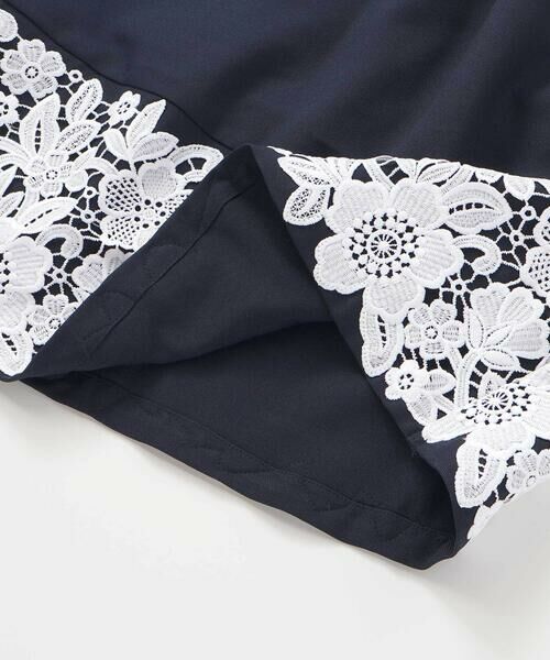 BeBe Petits Pois Vert / ベベ プチ ポワ ヴェール ミニ丈・ひざ丈ワンピース | 裾レース襟付きワンピース(95~150cm) | 詳細17