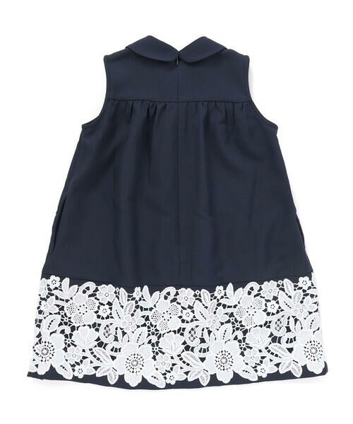 BeBe Petits Pois Vert / ベベ プチ ポワ ヴェール ミニ丈・ひざ丈ワンピース | 裾レース襟付きワンピース(95~150cm) | 詳細11