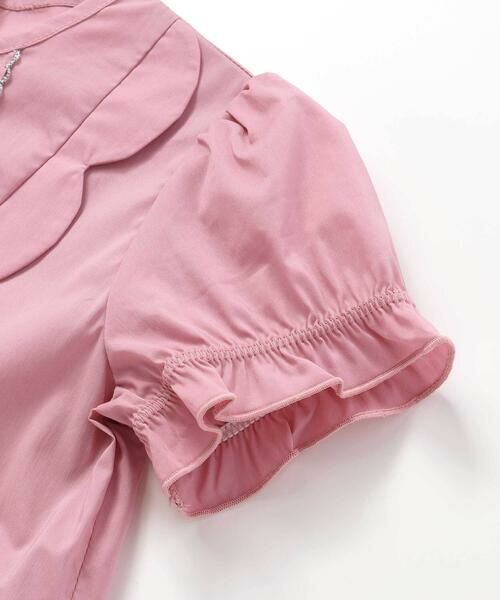 BeBe Petits Pois Vert / ベベ プチ ポワ ヴェール ミニ丈・ひざ丈ワンピース | スカラップポイントワンピース(95~150cm) | 詳細9