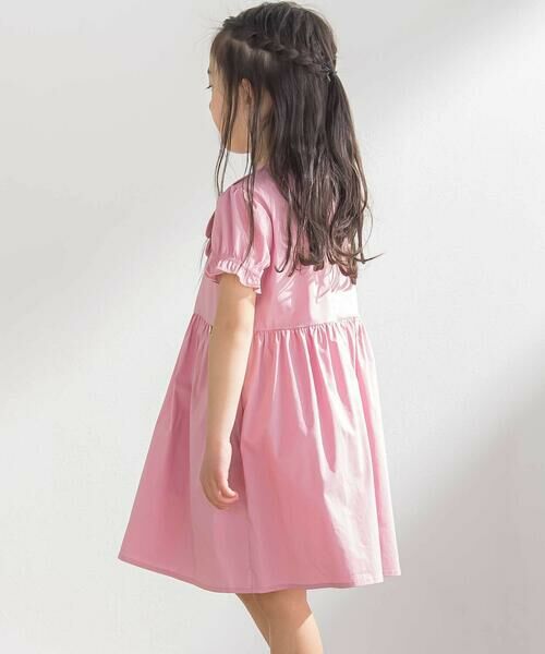 BeBe Petits Pois Vert / ベベ プチ ポワ ヴェール ミニ丈・ひざ丈ワンピース | スカラップポイントワンピース(95~150cm) | 詳細3
