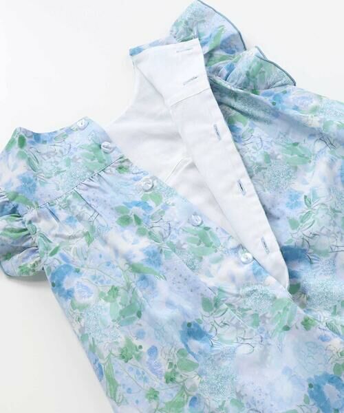 BeBe Petits Pois Vert / ベベ プチ ポワ ヴェール ミニ丈・ひざ丈ワンピース | 花柄スモッキングワンピース(95~150cm) | 詳細15