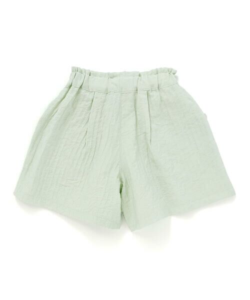BeBe Petits Pois Vert / ベベ プチ ポワ ヴェール セットアップ | サッカーストライプリボンフリルセットアップ(95~150cm) | 詳細12