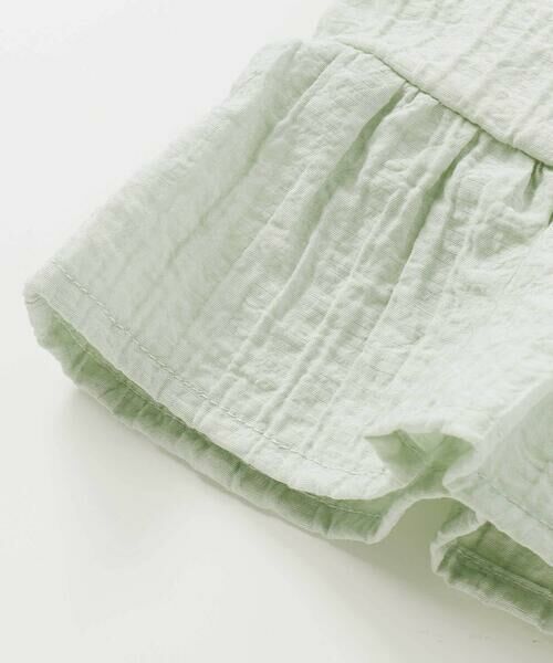 BeBe Petits Pois Vert / ベベ プチ ポワ ヴェール セットアップ | サッカーストライプリボンフリルセットアップ(95~150cm) | 詳細17