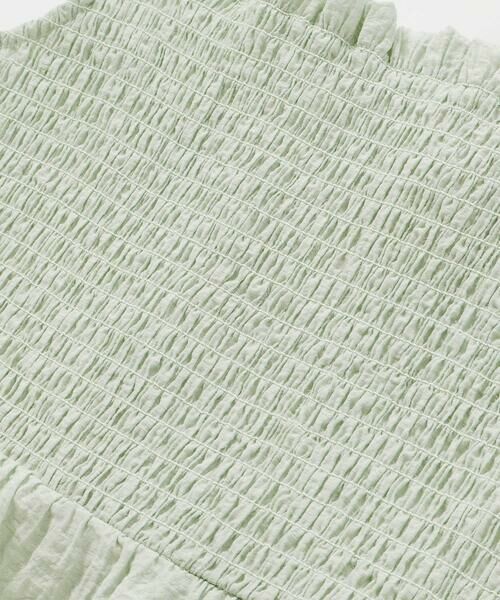 BeBe Petits Pois Vert / ベベ プチ ポワ ヴェール セットアップ | サッカーストライプリボンフリルセットアップ(95~150cm) | 詳細18