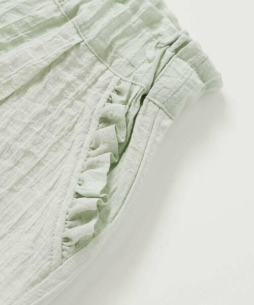 BeBe Petits Pois Vert / ベベ プチ ポワ ヴェール セットアップ | サッカーストライプリボンフリルセットアップ(95~150cm) | 詳細20