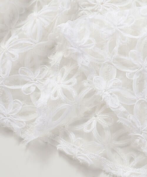 BeBe Petits Pois Vert / ベベ プチ ポワ ヴェール ミニ丈・ひざ丈ワンピース | 【お揃い】立体花レースのワンピース+ボレロ3点セット(95~150cm) | 詳細15