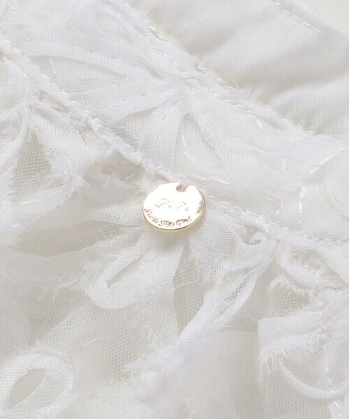 BeBe Petits Pois Vert / ベベ プチ ポワ ヴェール ミニ丈・ひざ丈ワンピース | 【お揃い】立体花レースのワンピース+ボレロ3点セット(95~150cm) | 詳細16