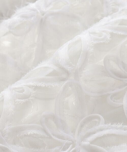 BeBe Petits Pois Vert / ベベ プチ ポワ ヴェール ミニ丈・ひざ丈ワンピース | 【お揃い】立体花レースのワンピース+ボレロ3点セット(95~150cm) | 詳細17