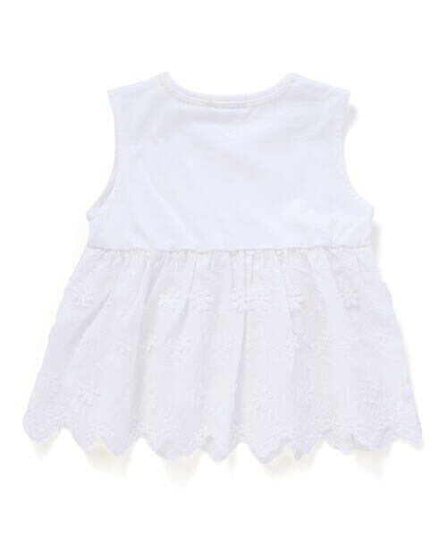 BeBe Petits Pois Vert / ベベ プチ ポワ ヴェール セットアップ | 立体花綿刺しゅうレースセットアップ(95~150cm) | 詳細7
