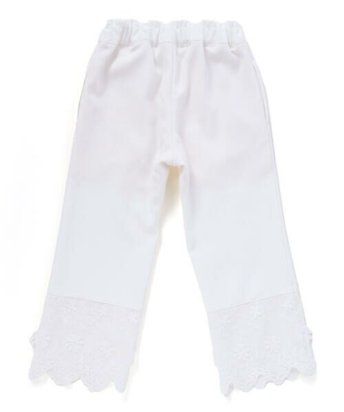 BeBe Petits Pois Vert / ベベ プチ ポワ ヴェール セットアップ | 立体花綿刺しゅうレースセットアップ(95~150cm) | 詳細8