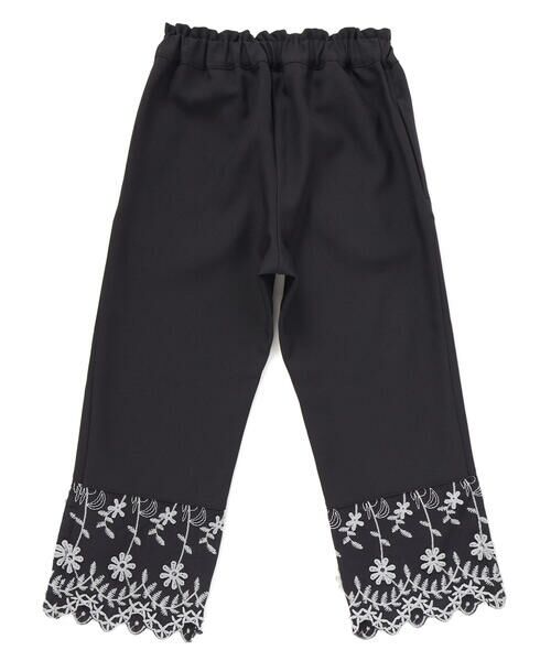 BeBe Petits Pois Vert / ベベ プチ ポワ ヴェール セットアップ | 立体花綿刺しゅうレースセットアップ(95~150cm) | 詳細14