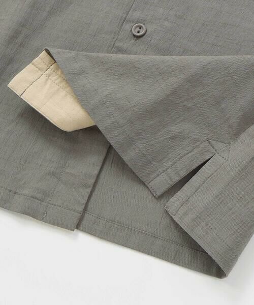 BeBe Petits Pois Vert / ベベ プチ ポワ ヴェール セットアップ | サガラワッペン半袖シャツ+ハーフパンツセットアップ(95~150cm) | 詳細17