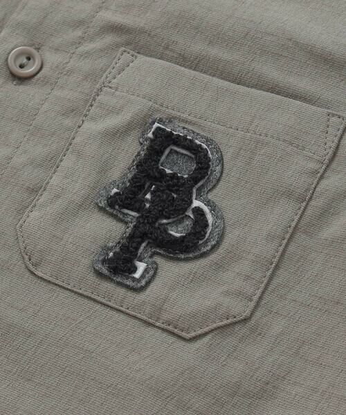 BeBe Petits Pois Vert / ベベ プチ ポワ ヴェール セットアップ | サガラワッペン半袖シャツ+ハーフパンツセットアップ(95~150cm) | 詳細18