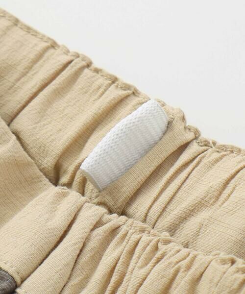 BeBe Petits Pois Vert / ベベ プチ ポワ ヴェール セットアップ | サガラワッペン半袖シャツ+ハーフパンツセットアップ(95~150cm) | 詳細21