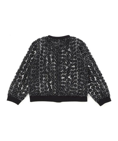 BeBe Petits Pois Vert / ベベ プチ ポワ ヴェール カーディガン・ボレロ | オーガンジー小花カーディガン(95~160cm) | 詳細18