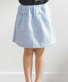 BeBe Petits Pois Vert / ベベ プチ ポワ ヴェール ショート・ハーフ・半端丈パンツ | カラフルツイードキュロット(95~150cm)