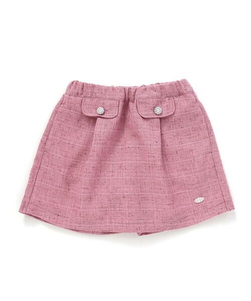 BeBe Petits Pois Vert / ベベ プチ ポワ ヴェール ショート・ハーフ・半端丈パンツ | カラフルツイードキュロット(95~150cm) | 詳細4