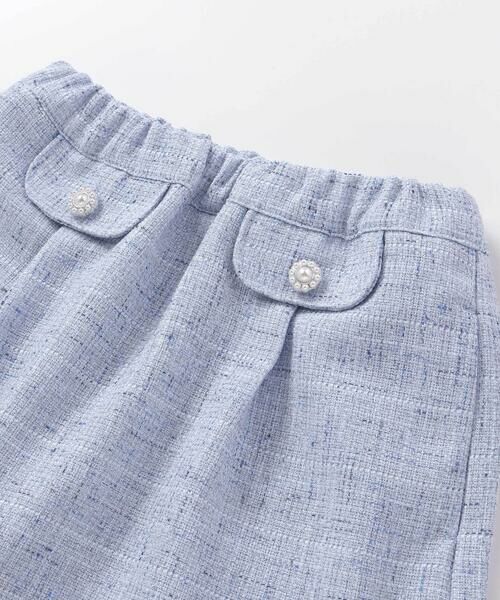 BeBe Petits Pois Vert / ベベ プチ ポワ ヴェール ショート・ハーフ・半端丈パンツ | カラフルツイードキュロット(95~150cm) | 詳細12