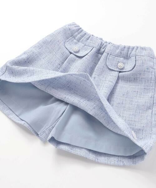 BeBe Petits Pois Vert / ベベ プチ ポワ ヴェール ショート・ハーフ・半端丈パンツ | カラフルツイードキュロット(95~150cm) | 詳細16