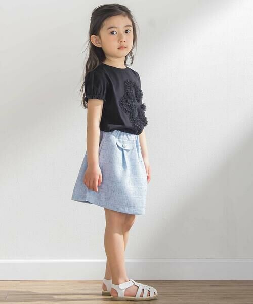 BeBe Petits Pois Vert / ベベ プチ ポワ ヴェール ショート・ハーフ・半端丈パンツ | カラフルツイードキュロット(95~150cm) | 詳細7