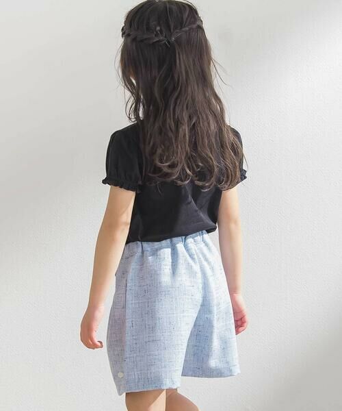 BeBe Petits Pois Vert / ベベ プチ ポワ ヴェール ショート・ハーフ・半端丈パンツ | カラフルツイードキュロット(95~150cm) | 詳細9