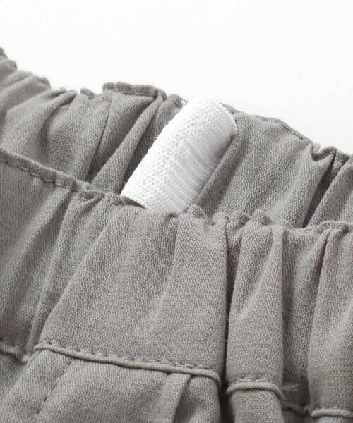 BeBe Petits Pois Vert / ベベ プチ ポワ ヴェール ショート・ハーフ・半端丈パンツ | フロントタック麻風ハーフパンツ(95~150cm) | 詳細14