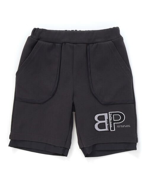 BeBe Petits Pois Vert / ベベ プチ ポワ ヴェール ショート・ハーフ・半端丈パンツ | 天竺xタフタ切替ショートパンツ(95~150cm) | 詳細10