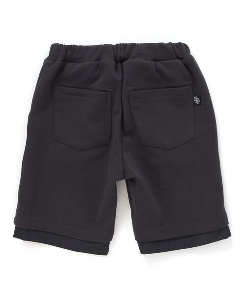 BeBe Petits Pois Vert / ベベ プチ ポワ ヴェール ショート・ハーフ・半端丈パンツ | 天竺xタフタ切替ショートパンツ(95~150cm) | 詳細11