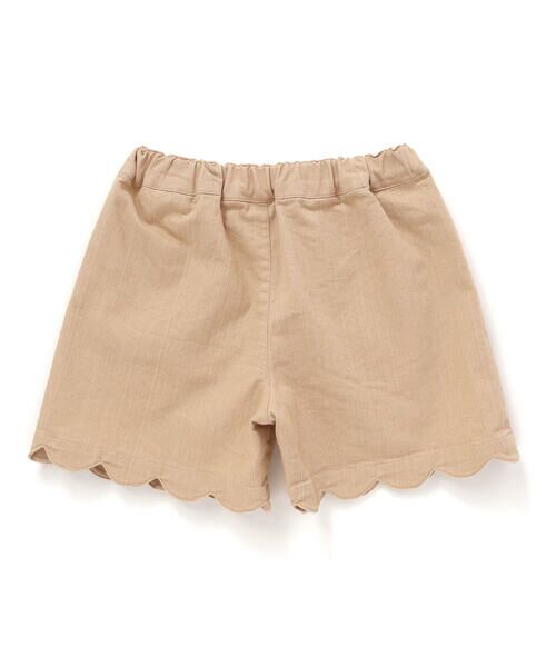 BeBe Petits Pois Vert / ベベ プチ ポワ ヴェール ショート・ハーフ・半端丈パンツ | 裾スカラップカラーデニムショートパンツ(95~160cm) | 詳細12
