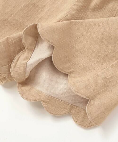 BeBe Petits Pois Vert / ベベ プチ ポワ ヴェール ショート・ハーフ・半端丈パンツ | 裾スカラップカラーデニムショートパンツ(95~160cm) | 詳細15