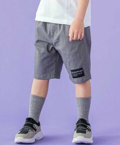 BeBe Petits Pois Vert / ベベ プチ ポワ ヴェール ショート・ハーフ・半端丈パンツ | デニム切り替えハーフパンツ(95~160cm)