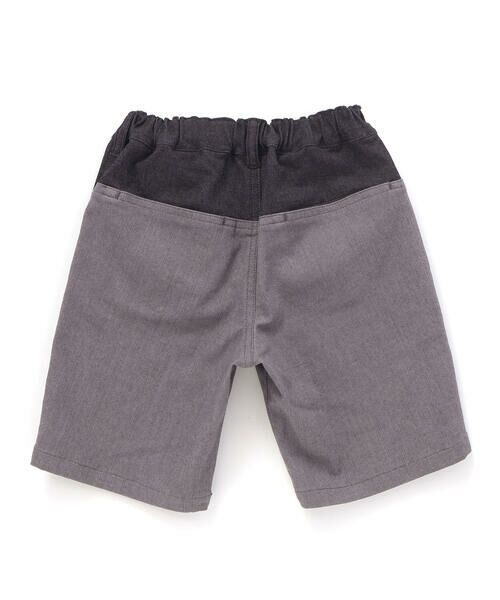 BeBe Petits Pois Vert / ベベ プチ ポワ ヴェール ショート・ハーフ・半端丈パンツ | デニム切り替えハーフパンツ(95~160cm) | 詳細11