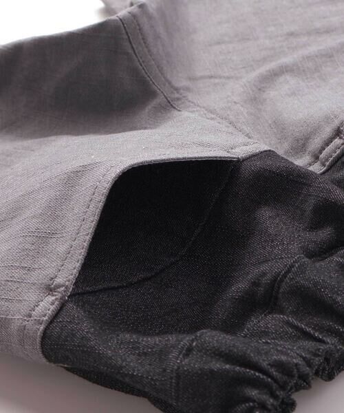 BeBe Petits Pois Vert / ベベ プチ ポワ ヴェール ショート・ハーフ・半端丈パンツ | デニム切り替えハーフパンツ(95~160cm) | 詳細14