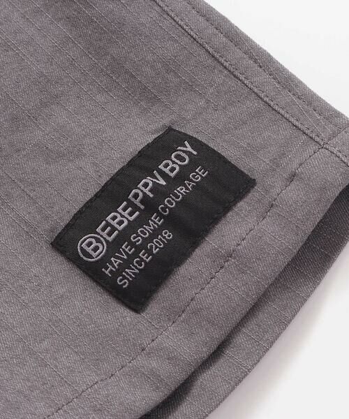 BeBe Petits Pois Vert / ベベ プチ ポワ ヴェール ショート・ハーフ・半端丈パンツ | デニム切り替えハーフパンツ(95~160cm) | 詳細15