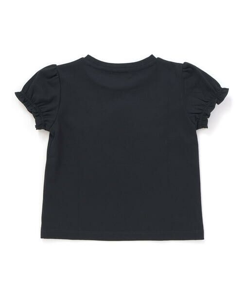 BeBe Petits Pois Vert / ベベ プチ ポワ ヴェール Tシャツ | オーガンジー花モチーフパフスリーブTシャツ(95~160cm) | 詳細16