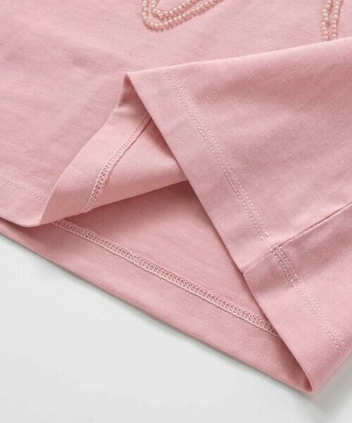 BeBe Petits Pois Vert / ベベ プチ ポワ ヴェール Tシャツ | リボンモチーフ天竺Tシャツ(95~150cm) | 詳細14