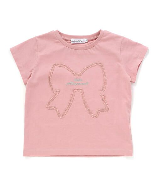 BeBe Petits Pois Vert / ベベ プチ ポワ ヴェール Tシャツ | リボンモチーフ天竺Tシャツ(95~150cm) | 詳細8