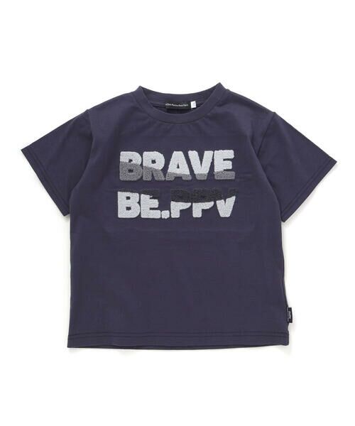 BeBe Petits Pois Vert / ベベ プチ ポワ ヴェール Tシャツ | サガラ刺しゅうロゴ天竺Tシャツ(95~150cm) | 詳細6